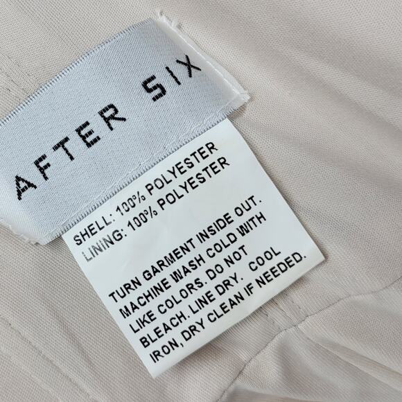 After Six Formal Dress Womens 10R Oat Chiffon Full Length Bridesmaid Evening - Picture 2 of 16